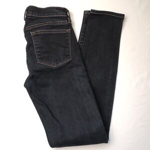 J.Crew Womens Low Rise Skinny Leg Dark Wash Stretch Jeans Size 24/0 Classic
